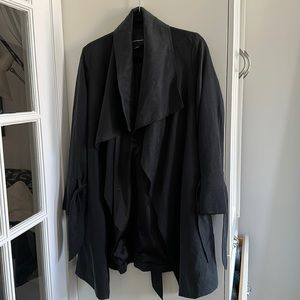 Club Monaco wrap coat in slate grey size xs